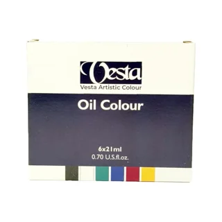 سری رنگ روغن 6 رنگ وستا