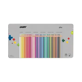 مدادرنگی 36 رنگ جعبه فلزی لامی