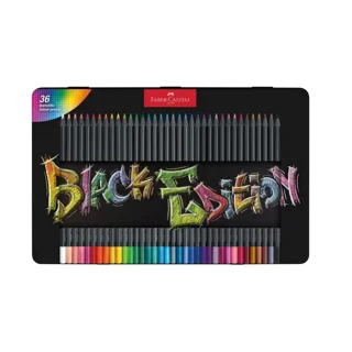 مدادرنگی فابر کاستل 36 رنگ فلزی مدل Black Edition