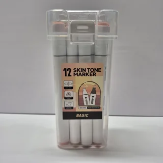 ماژیک بیسیک 12 رنگ پوست